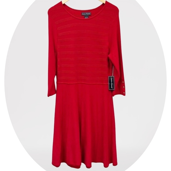 open lace back dress Kylie Ribbed Midi Sweater Dress main image 1